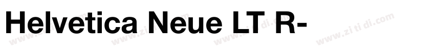 Helvetica Neue LT R字体转换